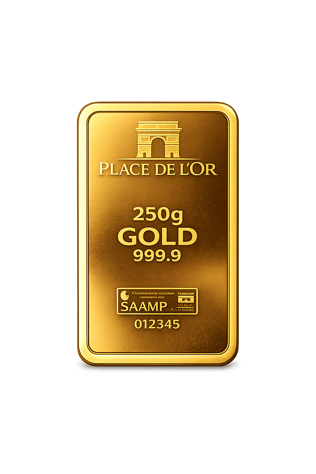 Lingot d’or 250g